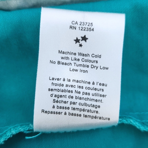 Aritzia Talula Turquoise Side Button Shorts - Size 6 - Picture 6 of 6